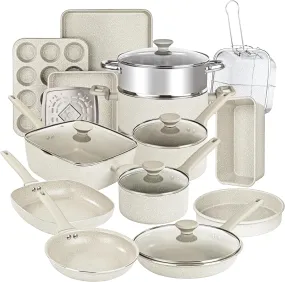 Granitestone Desert Collection - Pans, Pots, Kitchen in a Box, Bake, Steam and Fry