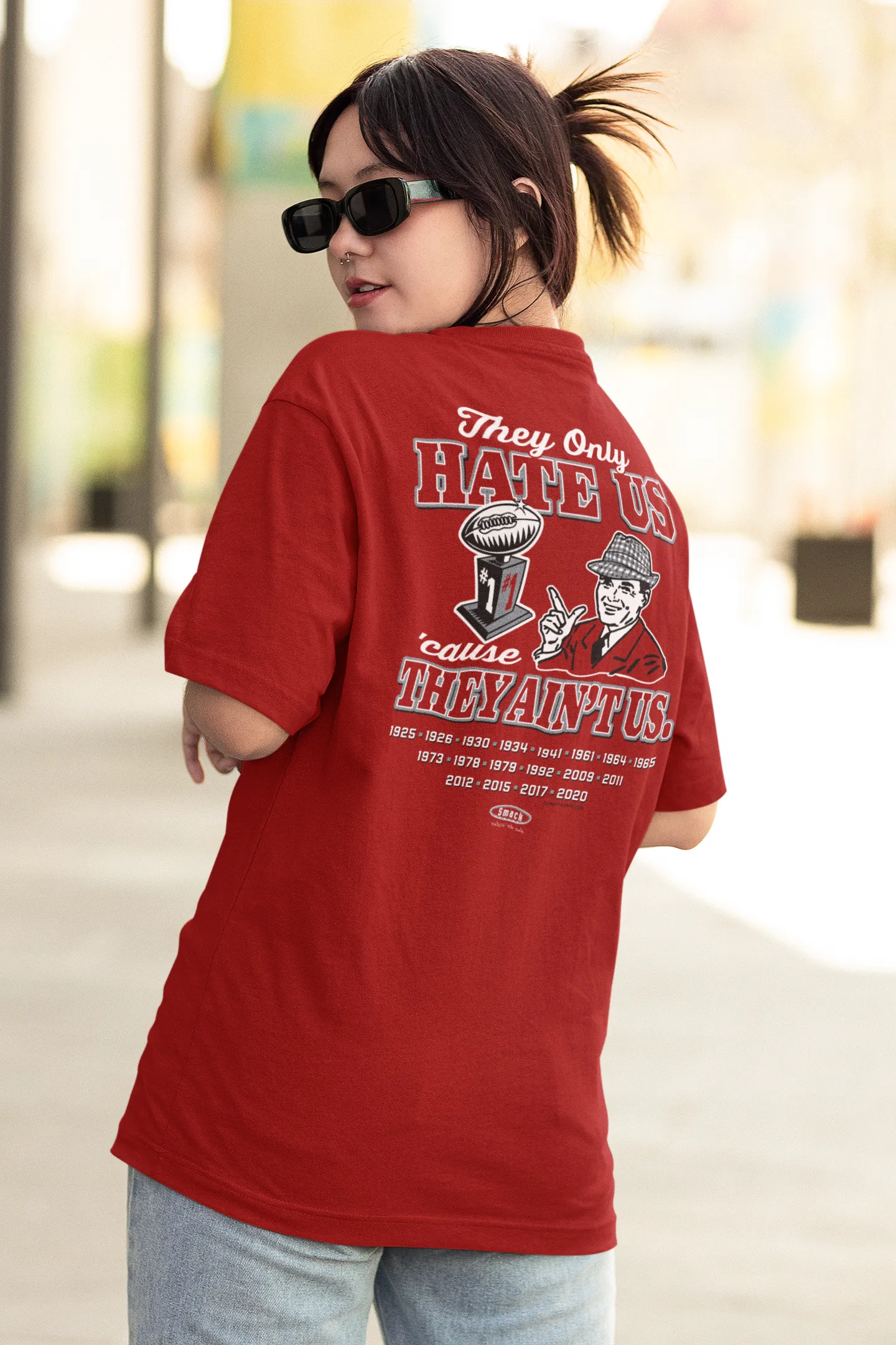 Hate Us 'Cause They Ain't Us | Alabama Football Fan T-Shirt | Buy Gear for Alabama Fans