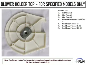 HAVAI Blower Holder Top ABS with Bush - Specified Models Only