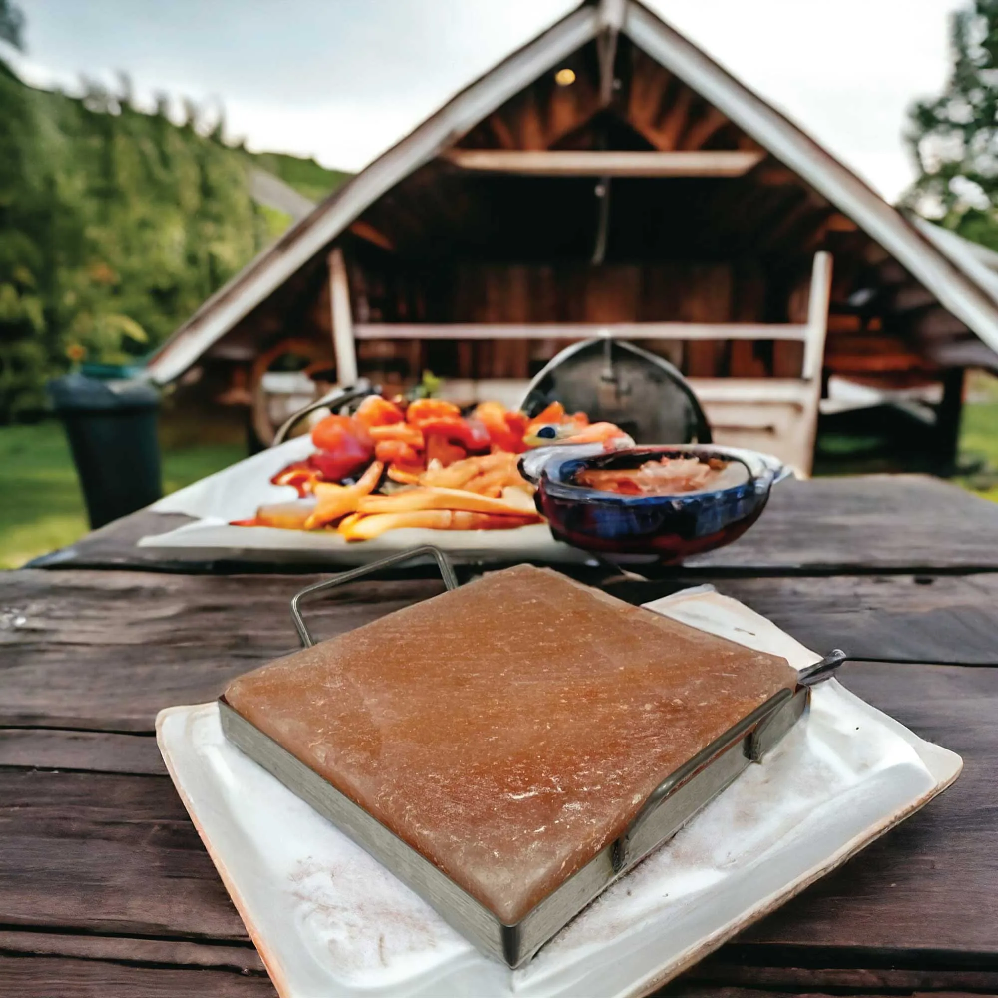 Himalayan Pink Salt Cooking Block and Tray - Slab Tile