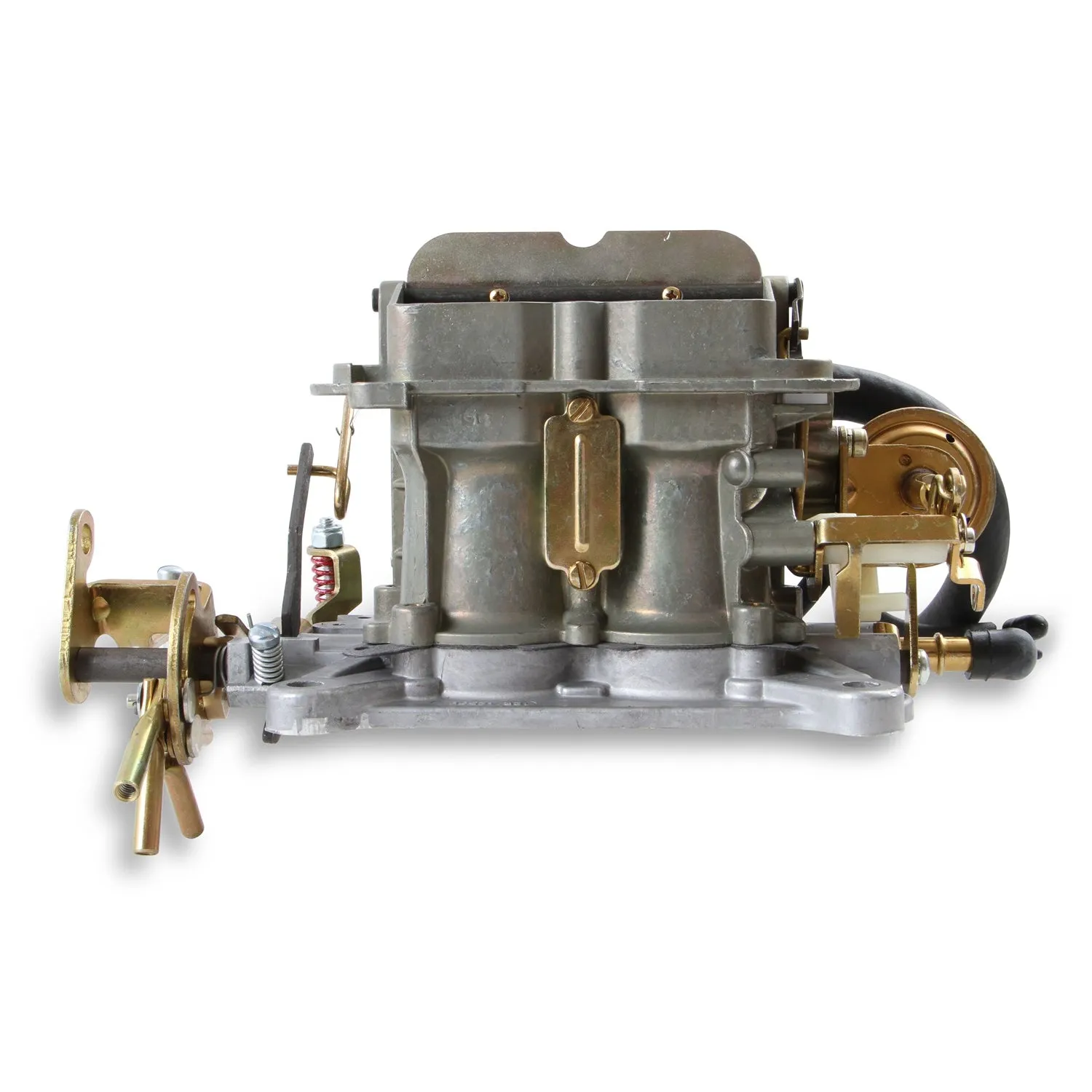 Holley OEM Muscle Car 350 CFM 2-Barrel Carburetor - Holley Flange - Remote Choke - Single Inlet - Gold Chromate - Six Pack Center Carb 0-4144-1