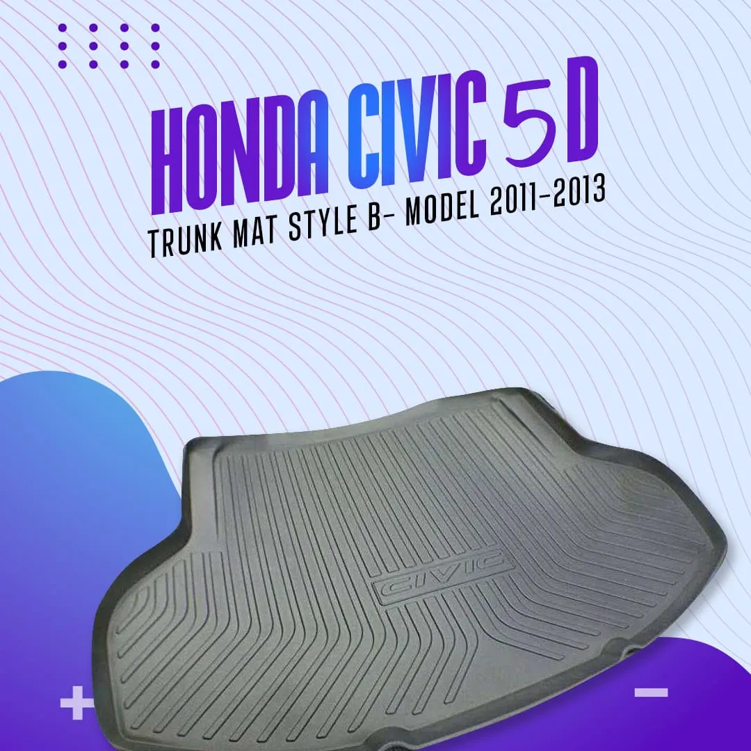 Honda Civic 5D Trunk Mat Style B- Model 2011-2013