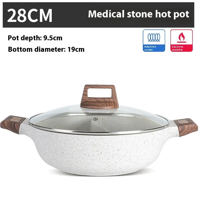 Household Rice Stone Large Capacity Stainless Steel Soup Pot