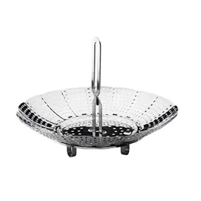 Ikea Stainless Steel Steamer Insert, Steamer Insert, Cooking Vegetables, Fish, Chicken and Dumplings, Two Levels so You can Keep The Dishes Apart, Steamer Serving Bowl