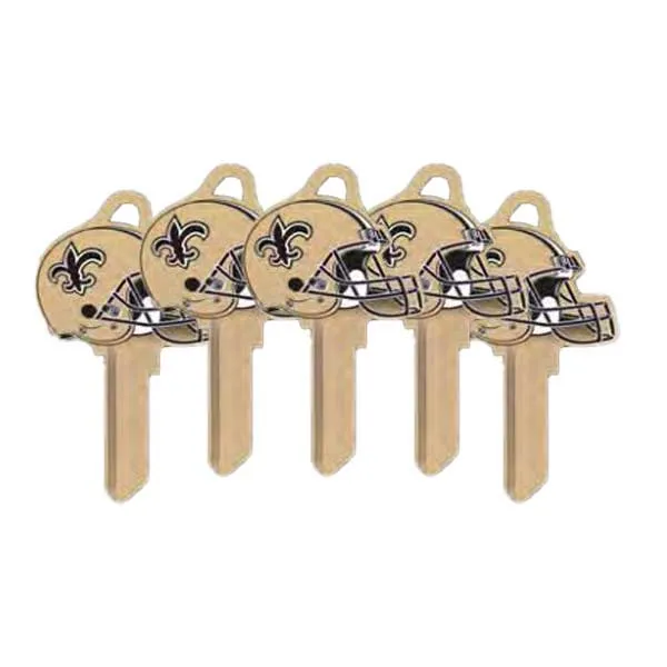 Ilco - NFL TeamKeys - Helmet Edition - Key Blank - New Orleans Saints - SC1 (5 Pack)