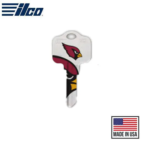 Ilco - NFL TeamKeys - Key Blank - Arizona Cardinals - KW1 (5 Pack)