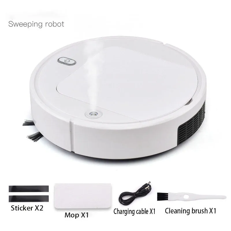 Intelligent humidifying sweeping robot