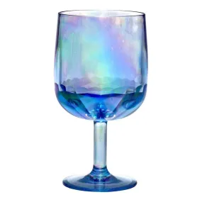 Iridescent 12oz Wine Glass - Blue