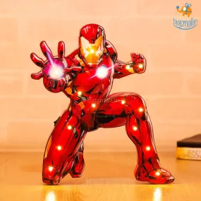 Iron Man Wooden LED Lamp