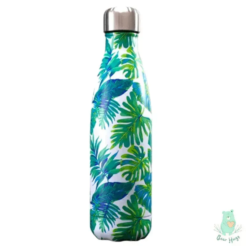 Jungle Leaves Cola Metal Water Bottle (500 ml)