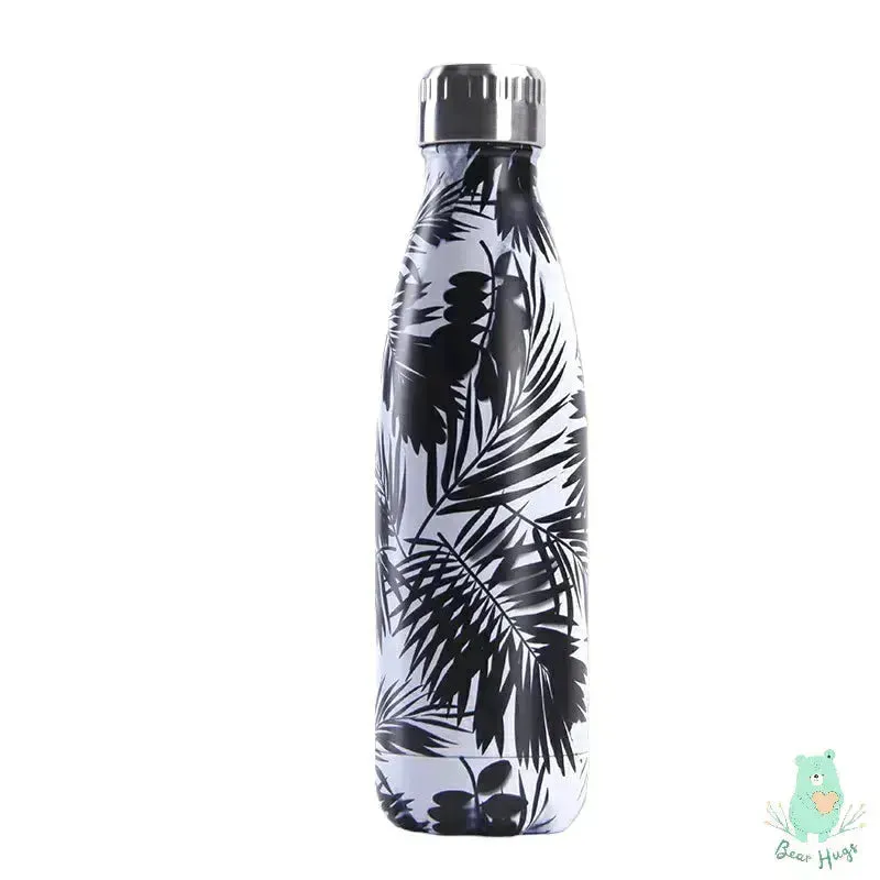 Jungle Leaves Cola Metal Water Bottle (500 ml)