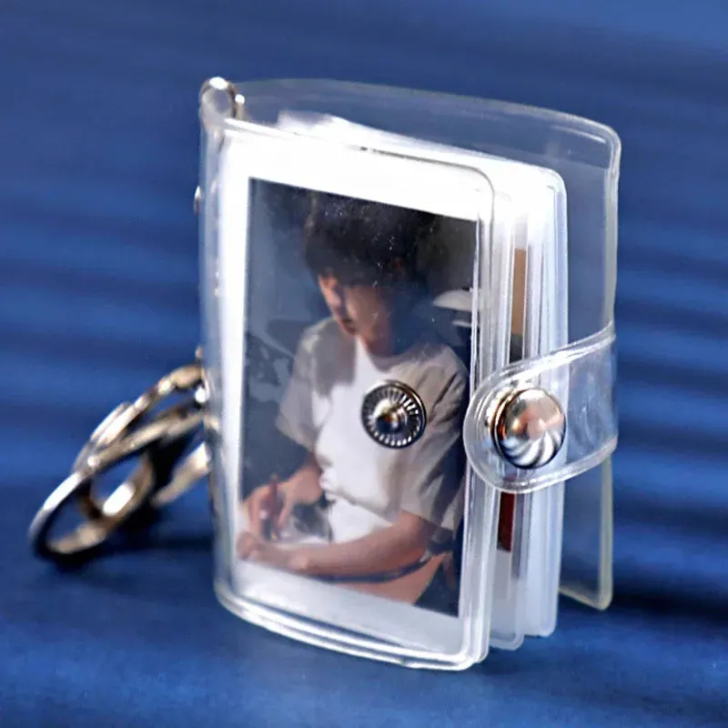 KPOP Transparent Mini Small Photo Keyring