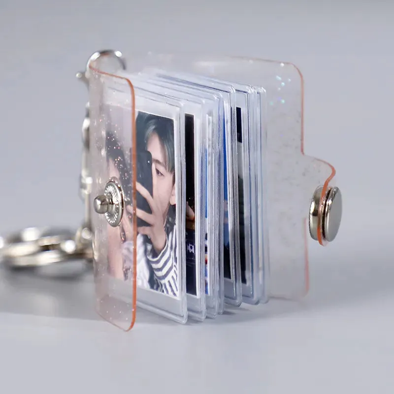 KPOP Transparent Mini Small Photo Keyring