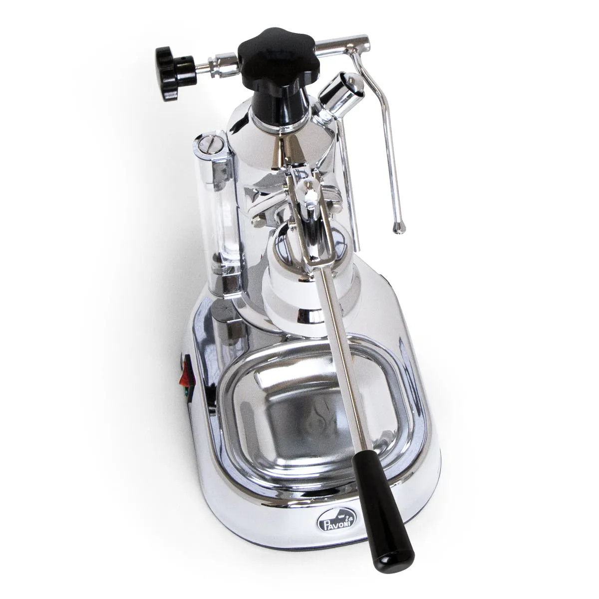 La Pavoni Europiccola (Chrome Base black handles) 220v - LPLELQ01UK