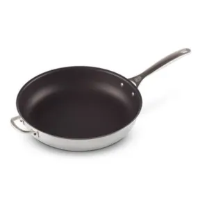 Le Creuset Signature Stainless Steel Non-Stick Deep Frying Pan 32cm