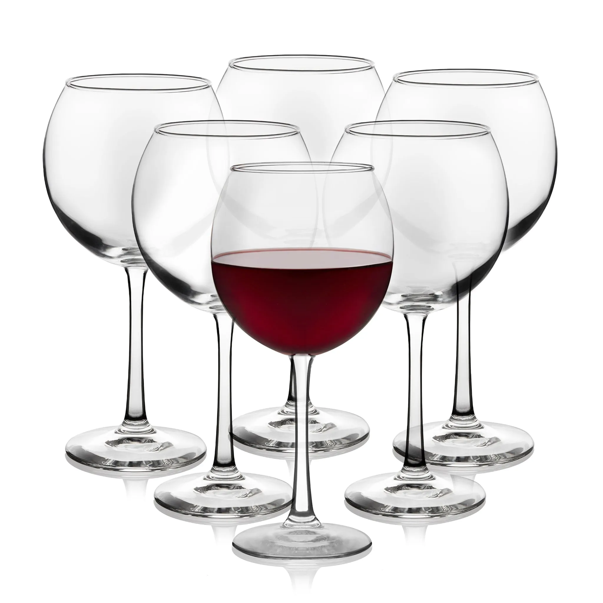 Libbey Vina Red Wine Glasses, 18.25 ounce, Set of 6