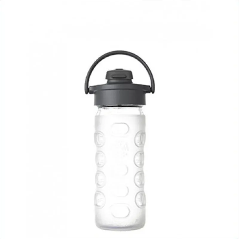 Lifefactory 12oz Flip Cap Glass Bottle in Clear