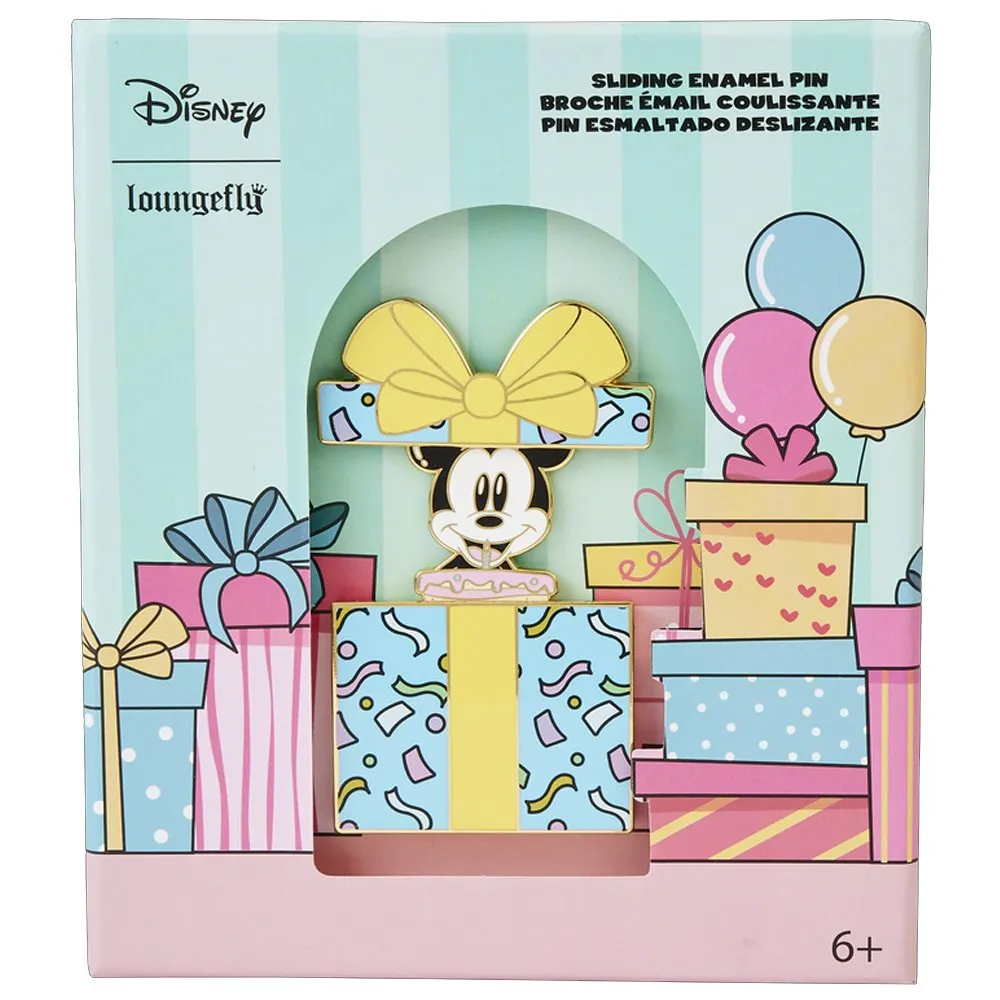 Loungefly x Mickey Mouse Birthday Present Surprise 3" Collector Box Pin