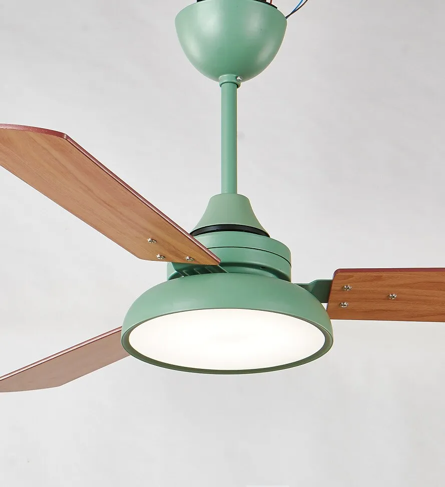 Makaron Style Modern Ceiling Fan Lamp - A Nordic-Inspired Electric Chandelier Fan