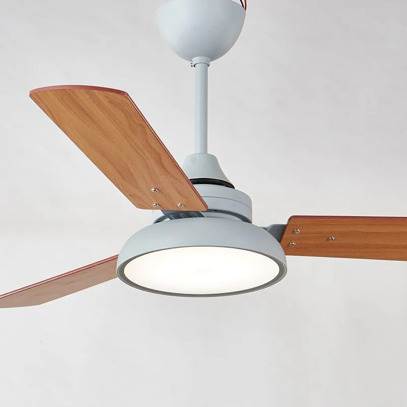 Makaron Style Modern Ceiling Fan Lamp - A Nordic-Inspired Electric Chandelier Fan