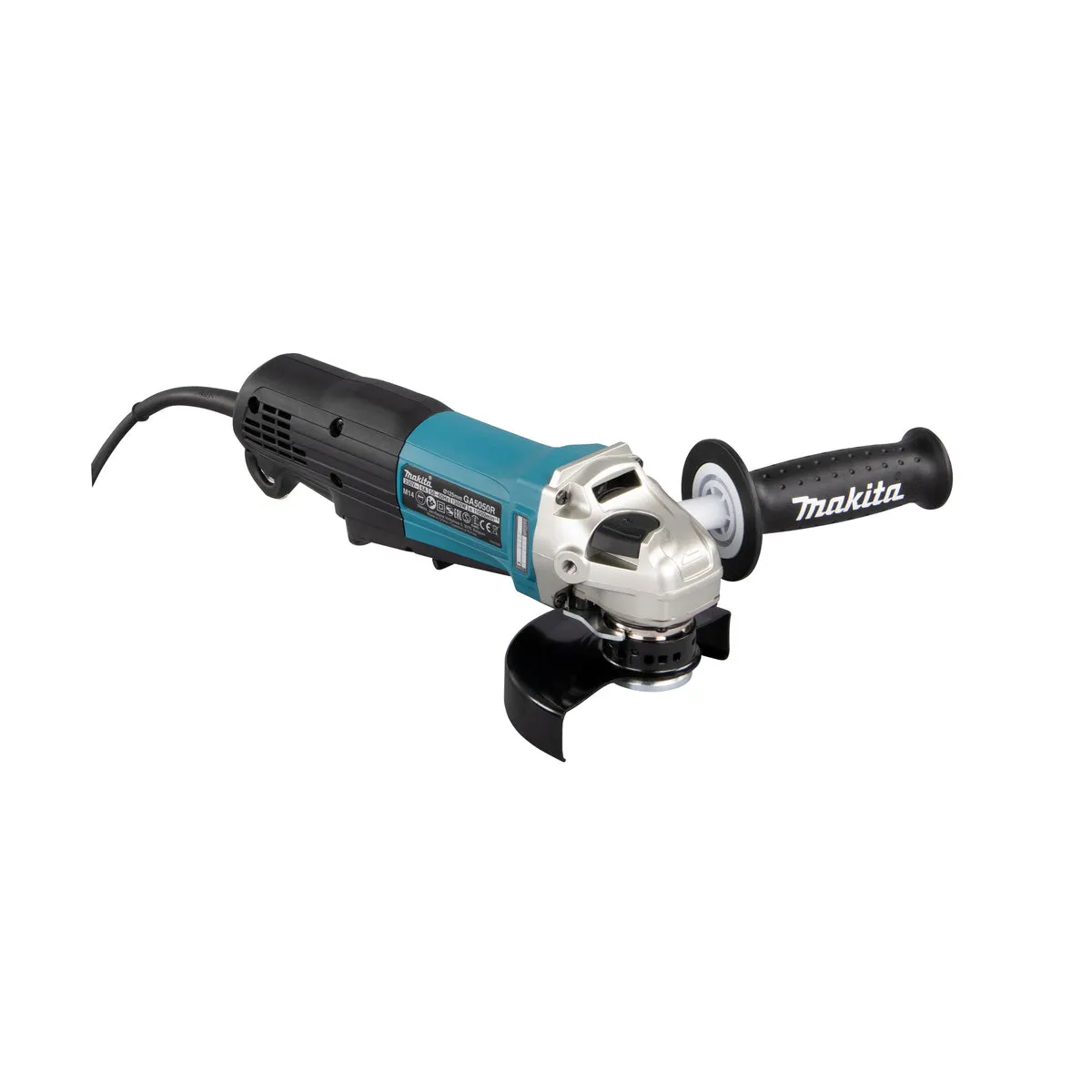 Makita GA5050R/2 125mm Corded Angle Grinder 240V Heavy-Duty Grinder for Precision Cutting & Grinding