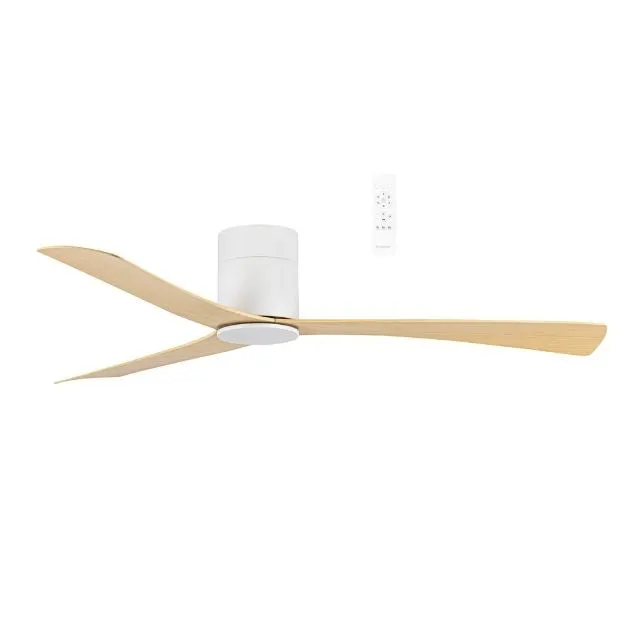 Martec Metro DC 1320mm Hugger Ceiling Fan White/Oak