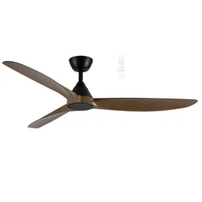 Martec Seaforth DC 1320mm Ceiling Fan Matt Black/Teak