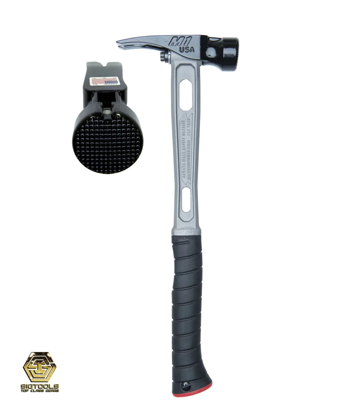 Martinez M1 Titanium Handle 15oz Milled Steel Head Framing Hammer