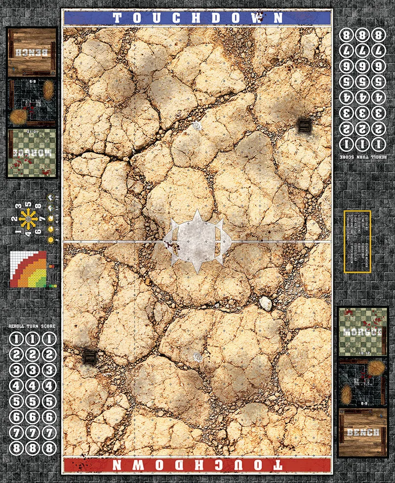 Mats by Mars:  Desert Fantasy Football Play Mat / Pitch