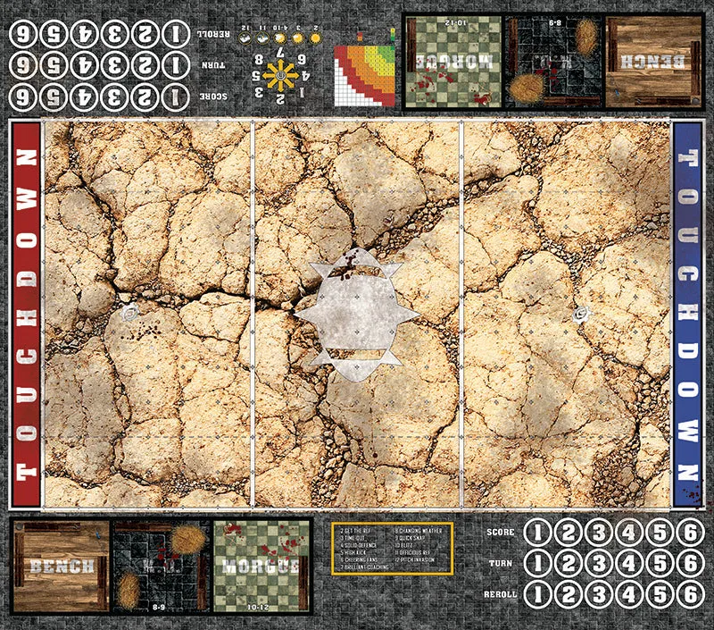 Mats by Mars:  Desert Fantasy Football Play Mat / Pitch