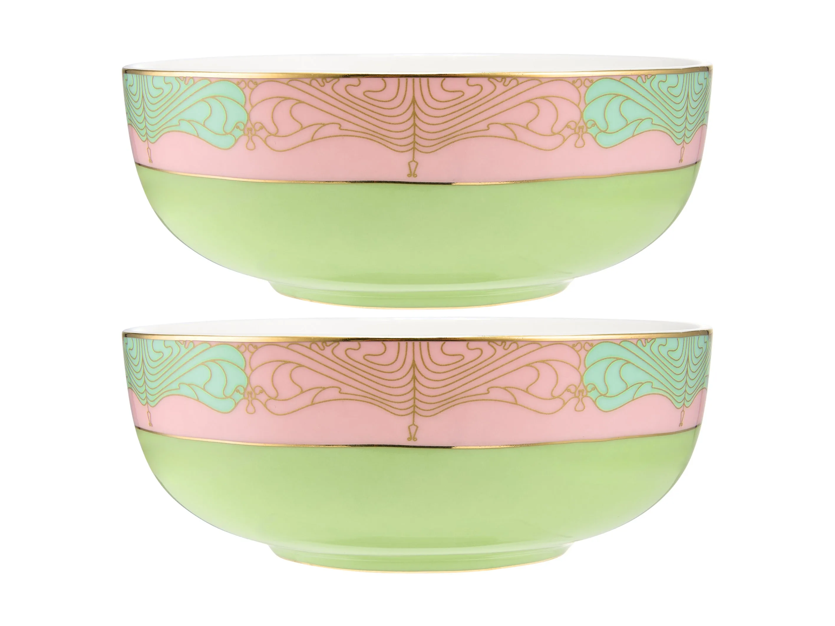 Maxwell & Williams Wicked Pink Goes Good With Green Bowls 12.5x5cm Set of 2 - Elphaba