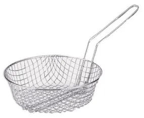 MD Deep Round Coase Mesh Frying Fry Cooker Basket for Stove Top Stovetop Pot Pan