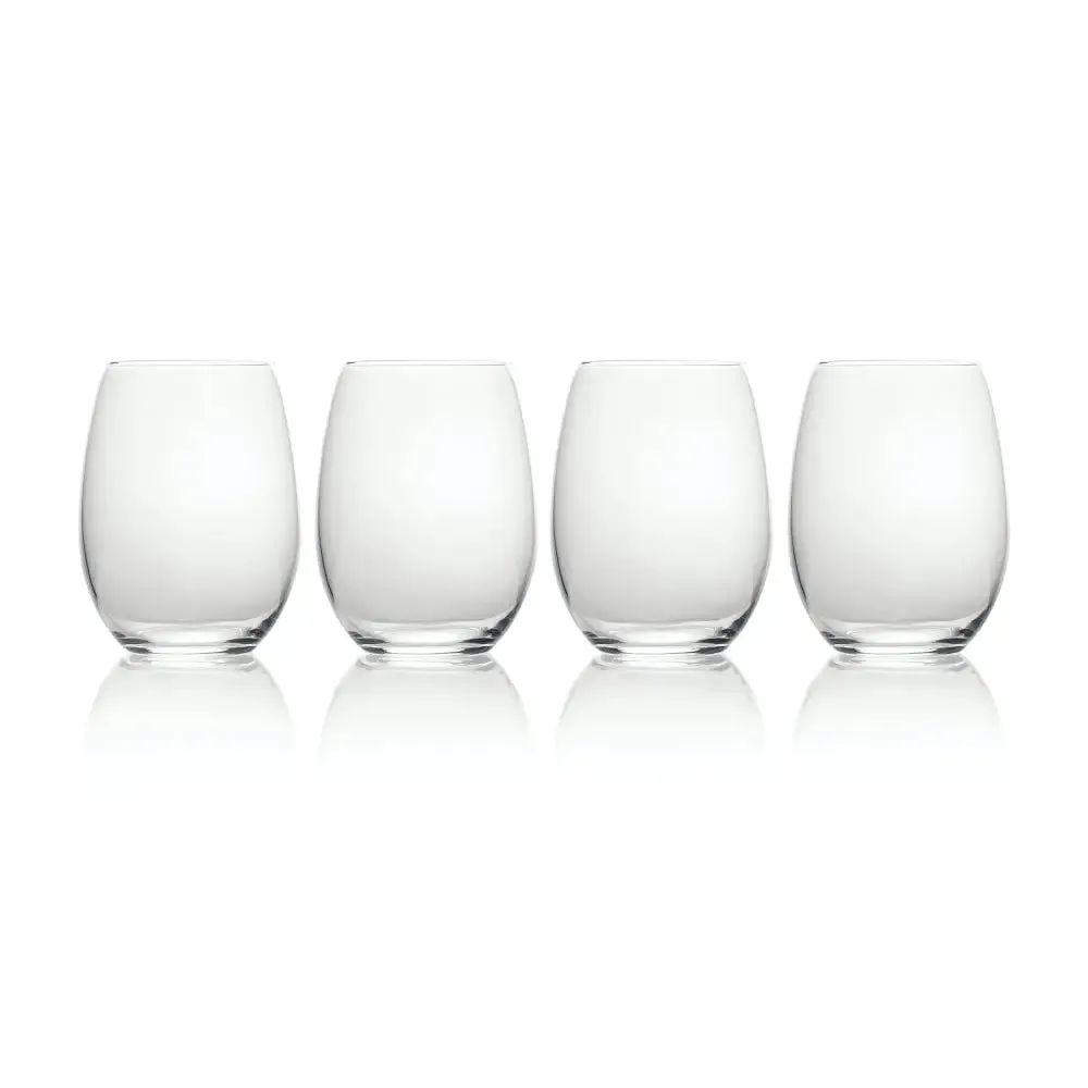 Mikasa Julie 19.75oz Stemless Wine Glasses 584ml 4 Pack