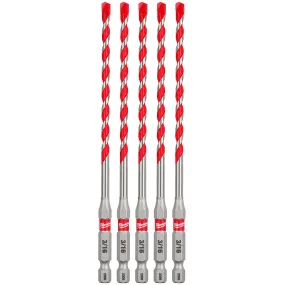 Milwaukee 48-20-9157 3/16" SHOCKWAVE™ Carbide Hammer Drill Bits 5PK