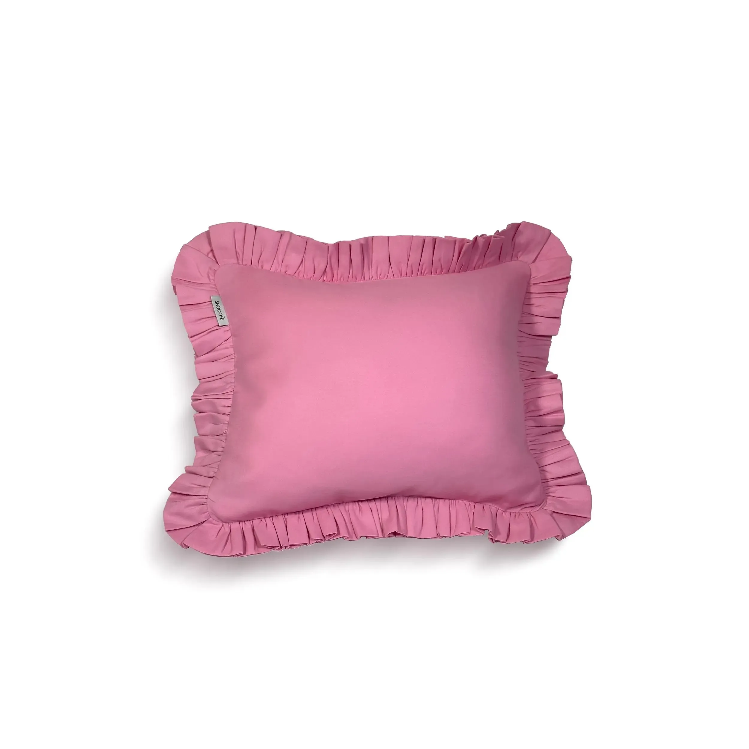 Mini Cotton Ruffled Pillowcase, Bubblegum Pink