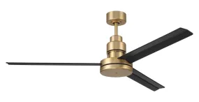 Mondo 54" 54" Ceiling Fan in Satin Brass