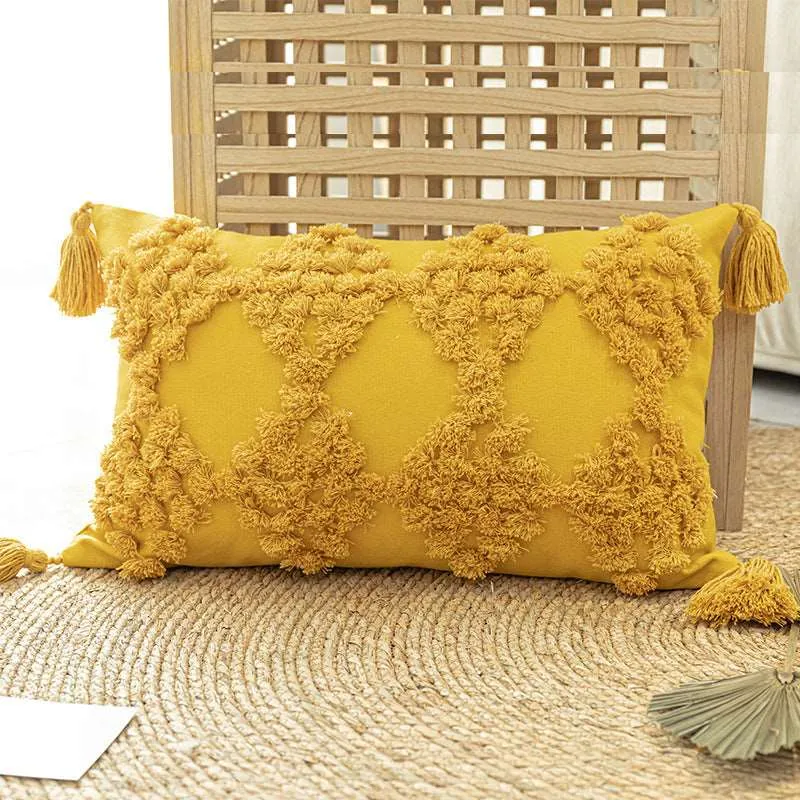 Moroccan Style Embroidery Throw Pillow (with or without insert pillow)