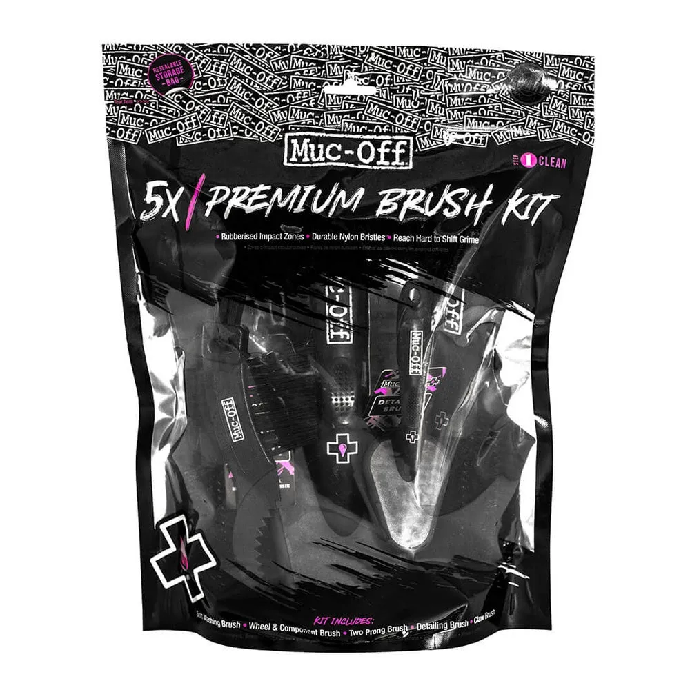 Muc-Off 5x Premium Brush Kit