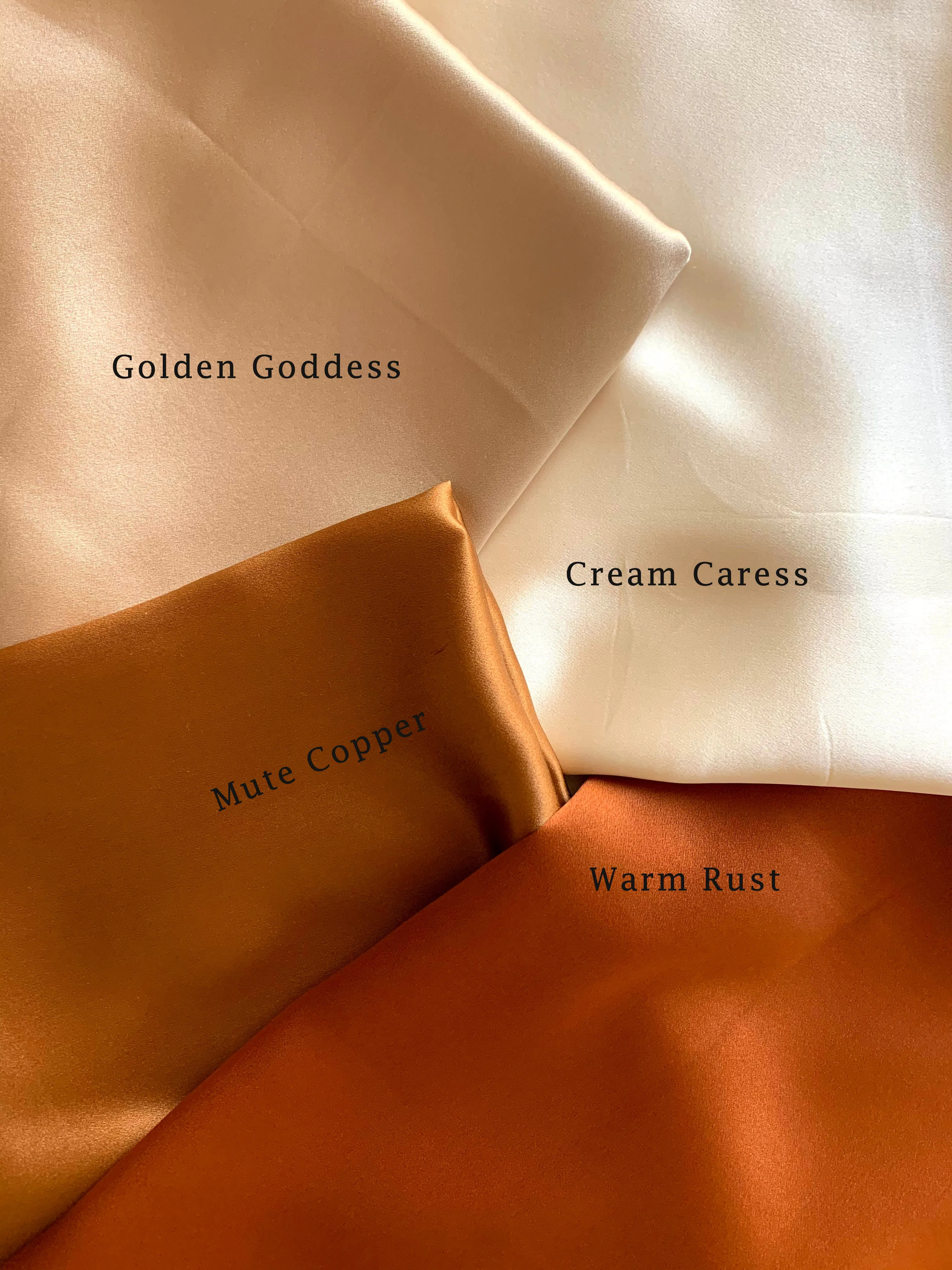 Mute Copper Silk Pillowcase