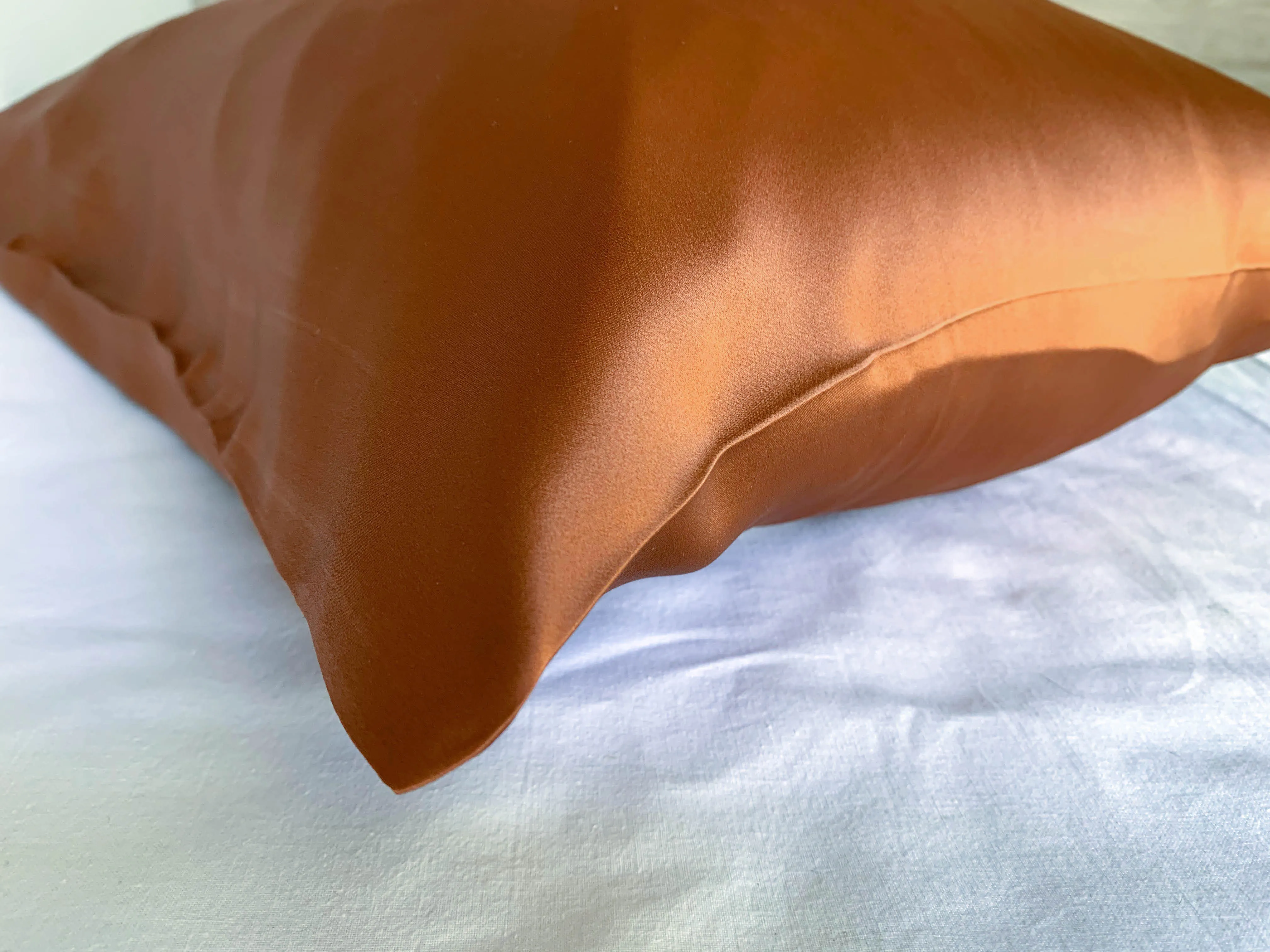 Mute Copper Silk Pillowcase