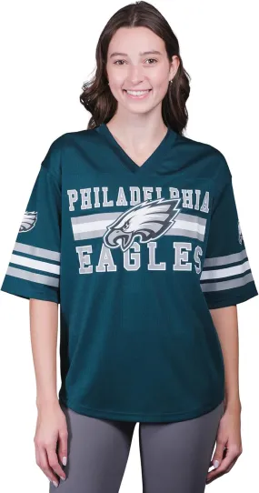 NFL Official Women's Soft Mesh Vintage Gameday Shirt|Philadelphia Eagles