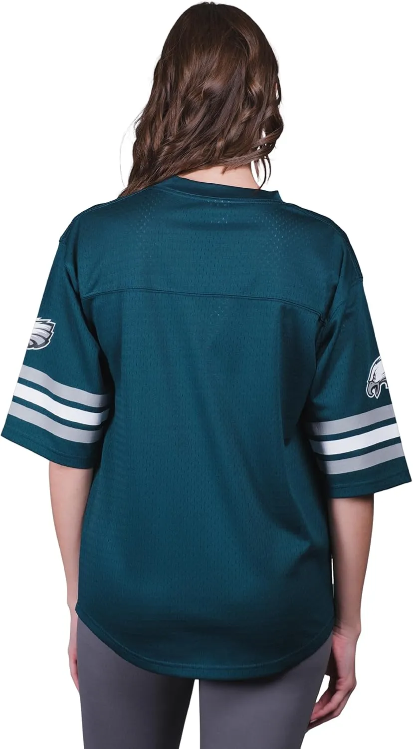 NFL Official Women's Soft Mesh Vintage Gameday Shirt|Philadelphia Eagles