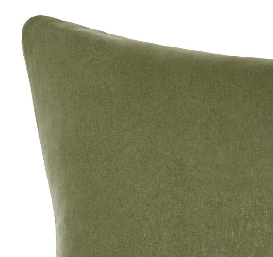 Nimes Linen European Pillowcase Moss