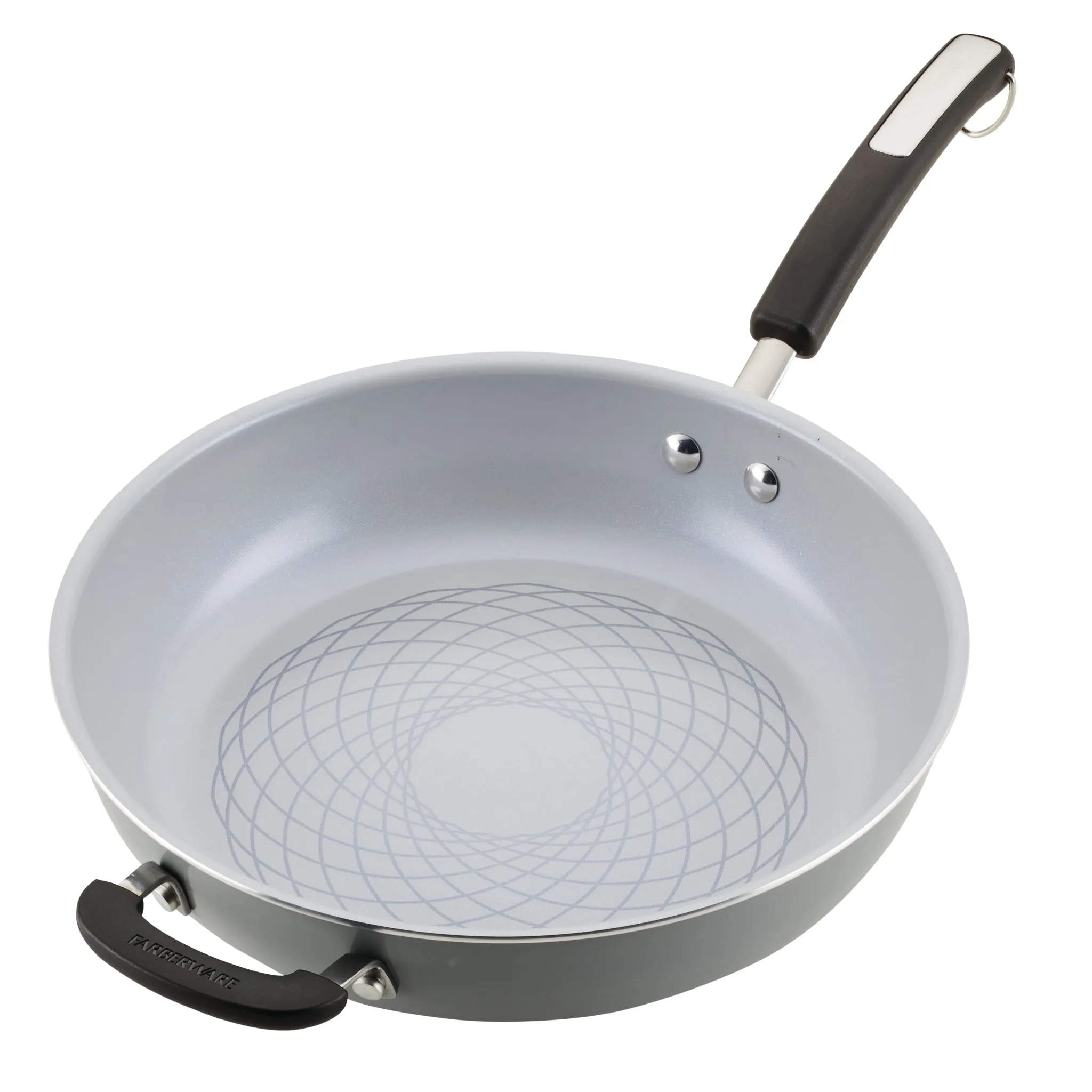 Nonstick Deep Frying Pan with Helper Handle