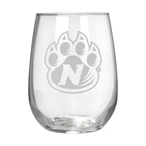 Northwest Missouri State Bearcats 17 oz. Stemless Wine Glass