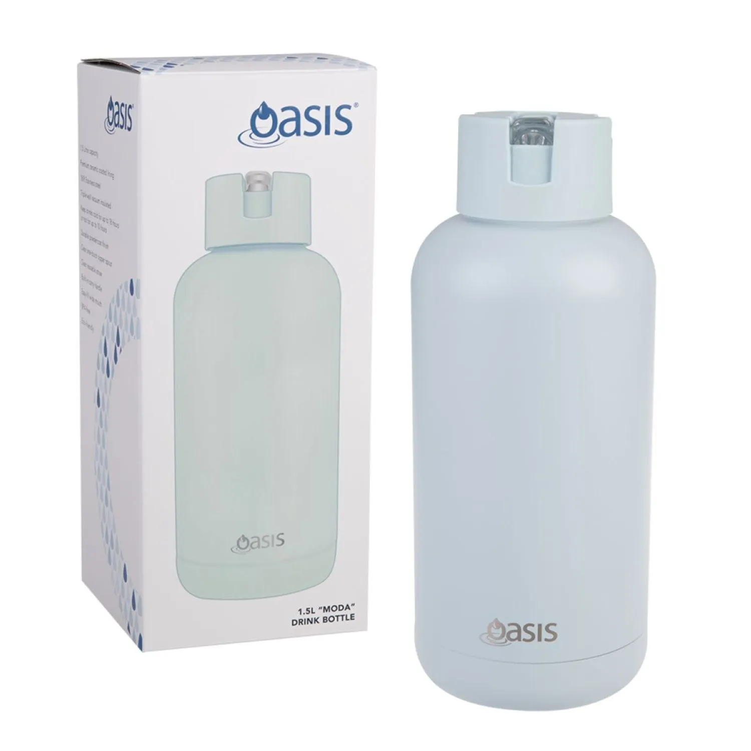 Oasis Stainless Steel Insulated Ceramic Moda Bottle 1.5L