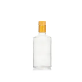 Oliena Glass Bottle 500ml with Plastic Gold Lid