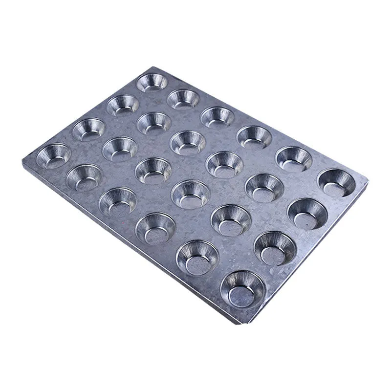 One Bite Cupcake Muffin Baking Tray Iron 24 Cavity