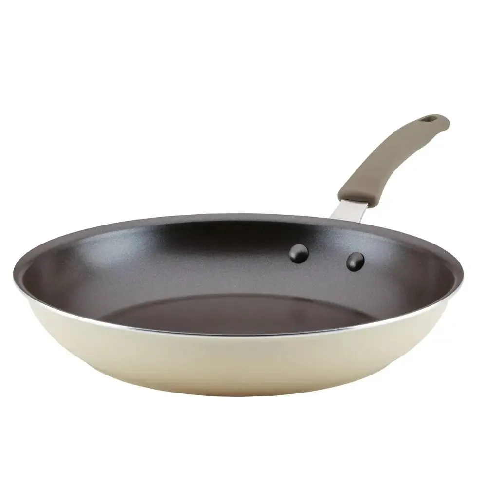 Open Box - Rachel Ray Cook and Create 12.5" Aluminum Non-Stick Skillet Almond