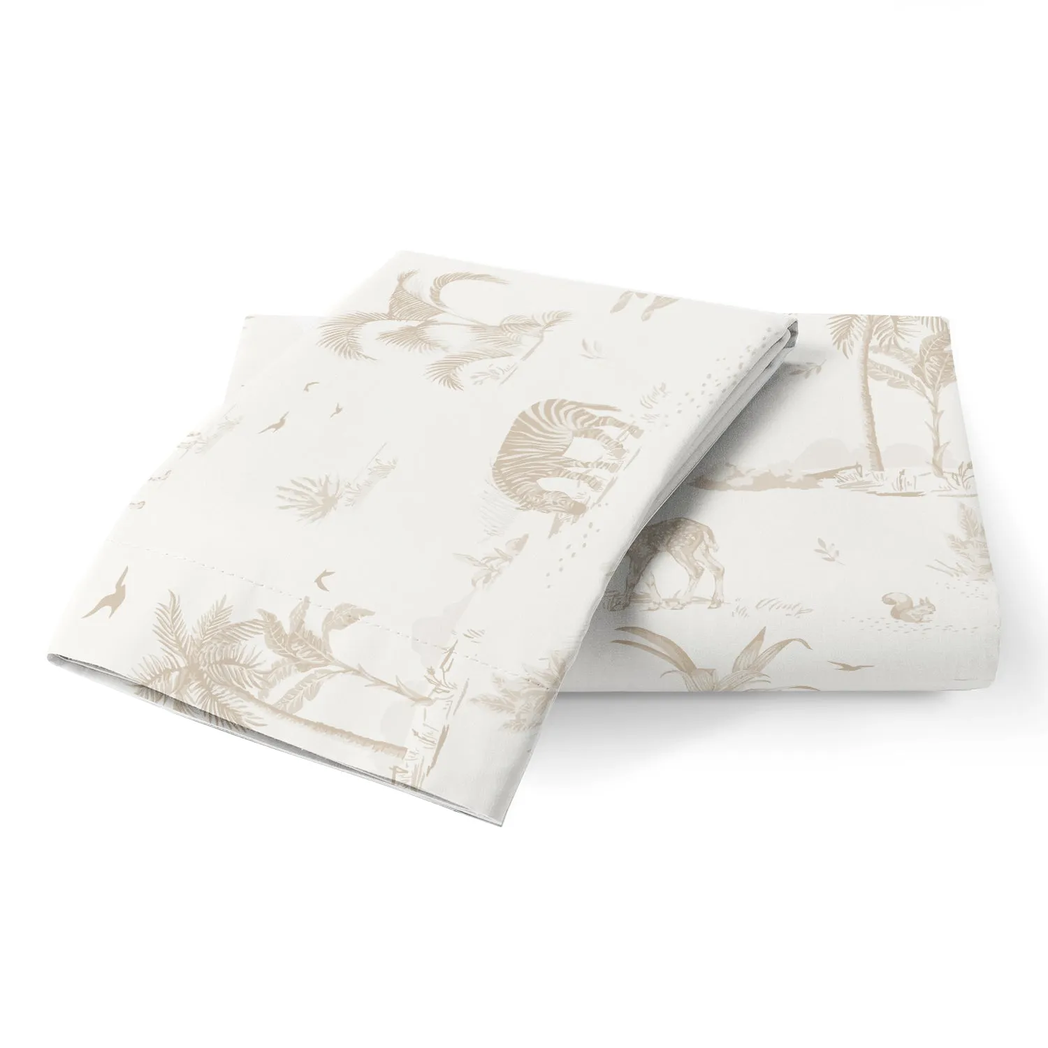 Organic Toddler Pillowcase - Safari